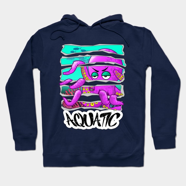 25 Aquatic State of Mind Hoodie by ChuyDoesArt